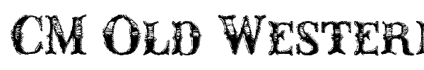 CM Old Western font preview
